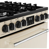 70L Dual Fuel Cooker with Double Oven, Cream, A Rated - Belling MRA FARMHOUSE 60DF London Homewares - 5