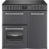 90cm Ceramic Belling Range Cooker, Grey - RCA FARMHOUSE 90E AN - London Houseware - 1