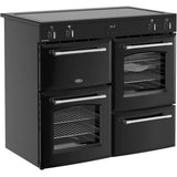 100cm Ceramic Belling Range Cooker, Black, A Rated - RCA FARMHOUSE 100E - London Houseware - 2