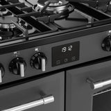 110cm Dual Fuel Belling Range Cooker, Grey, A Rated - Farmhouse 110 DF - London Houseware - 7