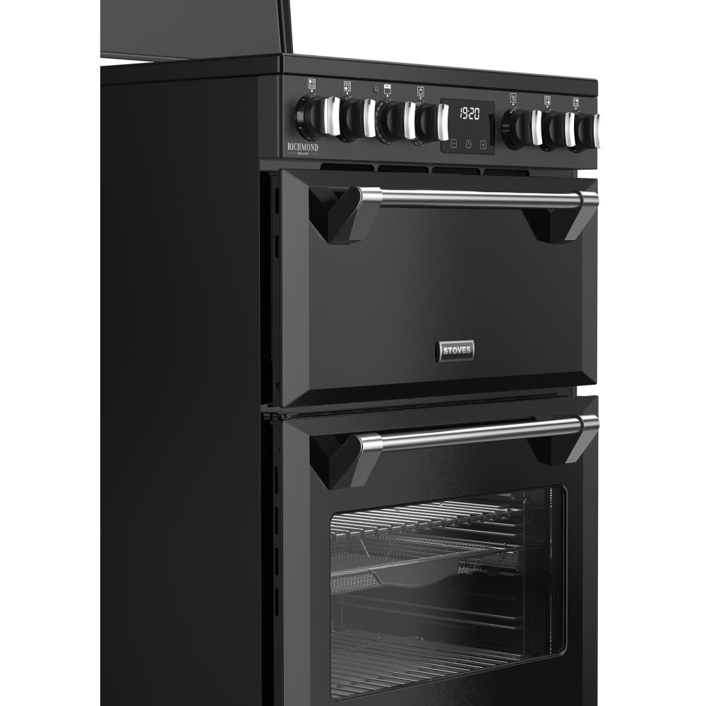 Induction Electric Cooker with Double Oven, Black - Stoves Richmond DX 60Ei RTY