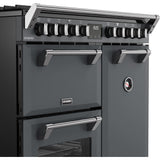 90cm Dual Fuel Stoves Range Cooker, Grey  - RCA RICH 90DF ANT - London Houseware - 5