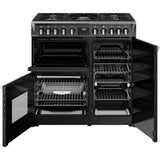 90cm Dual Fuel Stoves Range Cooker, Grey  - RCA RICH 90DF ANT - London Houseware - 6