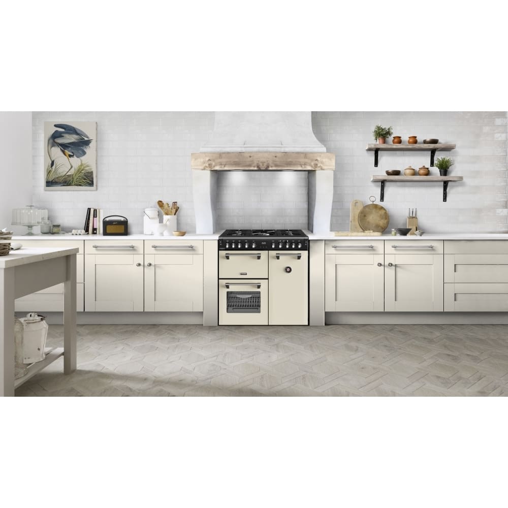 90cm Dual Fuel Stoves Range Cooker, Cream, A Rated - DX RCA RICH 90DF CRM - London Houseware - 9