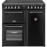 90cm Induction Stoves Range Cooker, Black, A Rated - DX RCA RICH 90Ei RTY - London Houseware - 1