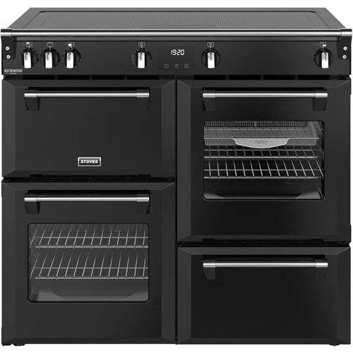100cm Induction Stoves Range Cooker, Black, A Rated - DX RCA RICH 100Ei ZLS