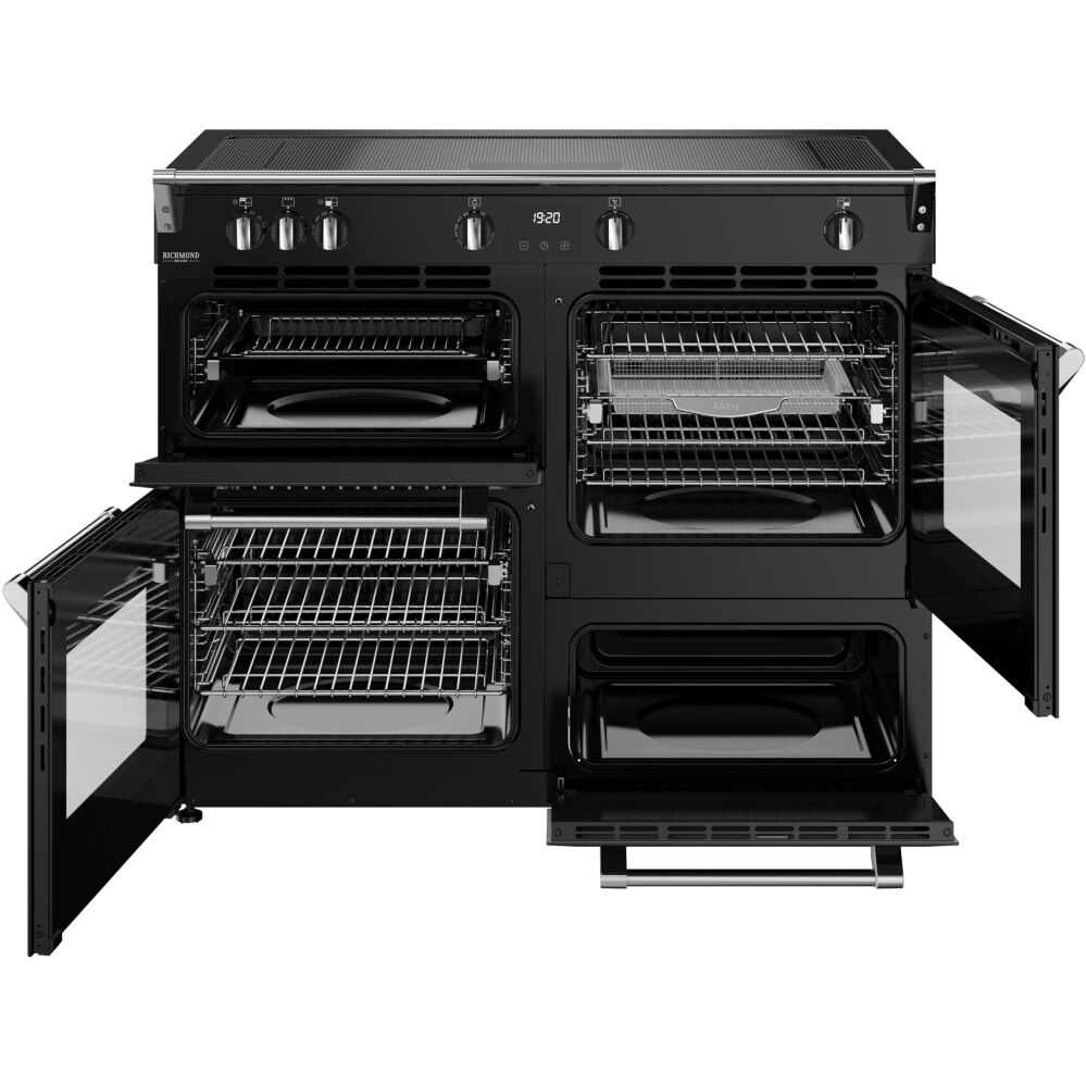 110cm Induction Stoves Range Cooker, Black, A Rated - DX RCA RICH 110Ei ZLS - London Houseware - 13