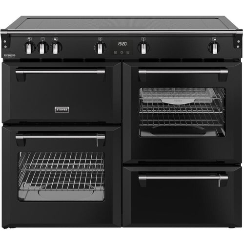 110cm Induction Stoves Range Cooker, Black, A Rated - DX RCA RICH 110Ei ZLS
