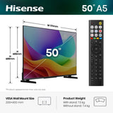 Hisense 50A5STUK 50" QLED Smart Television - product image 2