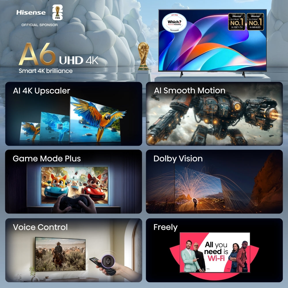 Hisense 50A6STUK 50" DLED Smart Television - product image 3