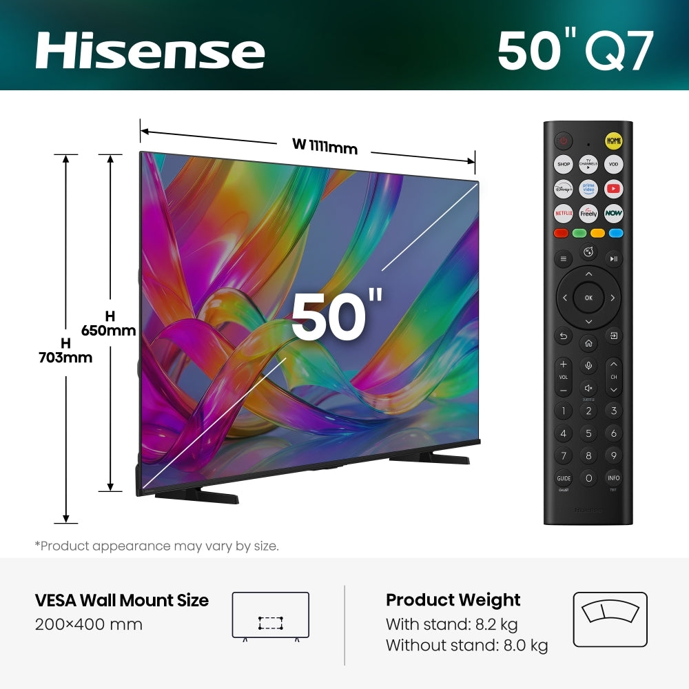 Hisense 50Q7STUK 50" QLED Smart Television - product image 2