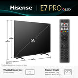 Hisense 55E78QTUK PRO 55" QLED Smart Television - product image 4