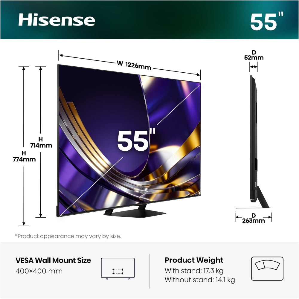 Hisense 55U7STUK PRO 55" ULED Mini LED Smart Television - product image 11