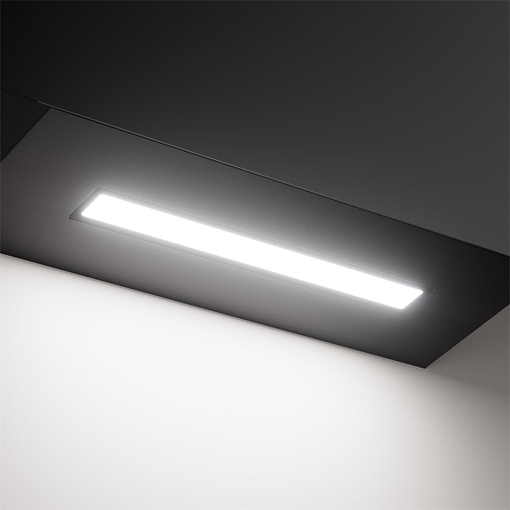 CIARRA 60cm Black Angled Cooker Hood Touch Control CBCB6765B-OW