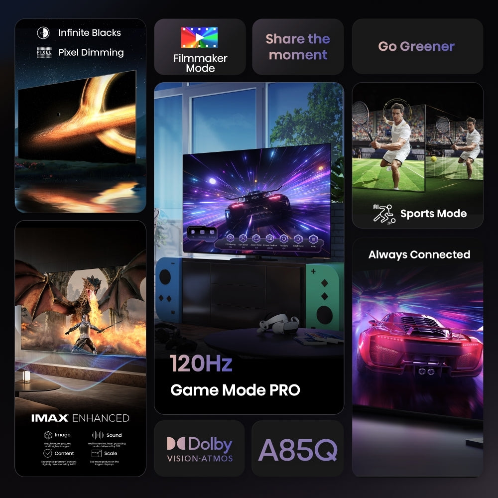 Hisense 65A85QTUK 65" OLED Smart Television - product image 3