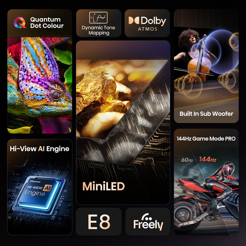 Hisense 65E8QTUK 65" ULED Mini LED Smart Television - product image 5