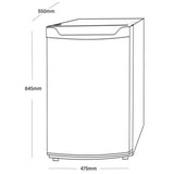 83L White Under Counter Fridge with 3* Ice Box - SIA LFIWH