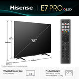 Hisense 75E78QTUK PRO 75" QLED Smart Television - product image 4