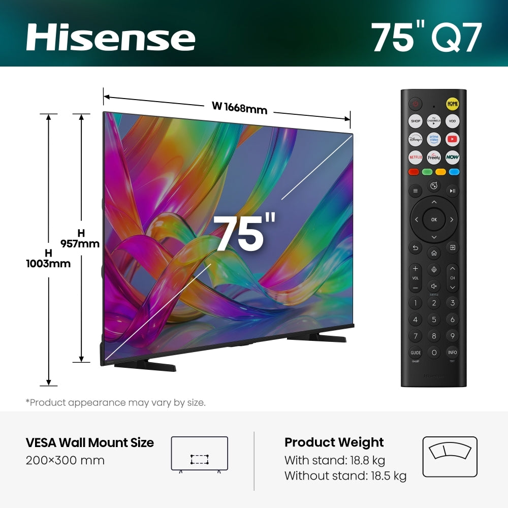 Hisense 75Q7STUK 75" Television - product image 2