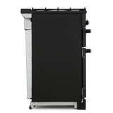 Rangemaster KCH110DFFBL/C Kitchener Black / Chrome 110cm Dual Fuel Range Cooker - product image 16