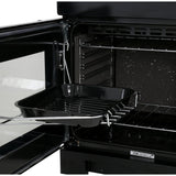 Rangemaster KCH110DFFBL/C Kitchener Black / Chrome 110cm Dual Fuel Range Cooker - product image 5