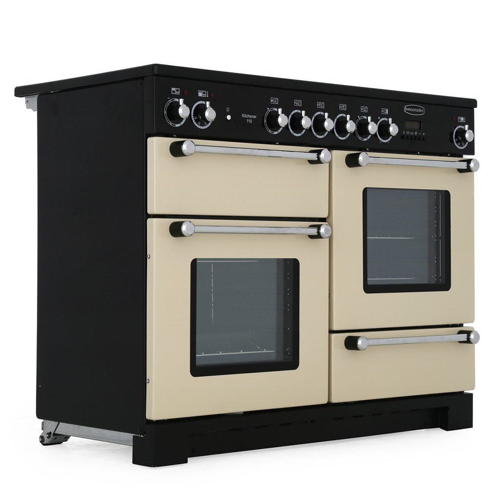 Rangemaster KCH110ECCR/C Kitchener Cream / Chrome 110cm Ceramic Range Cooker - product image 1