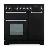 Rangemaster KCH90ECBL/C Kitchener Black / Chrome 90cm Ceramic Range Cooker - product image 4