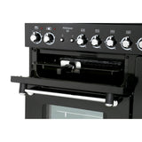 Rangemaster KCH90DFFBL/C Kitchener Black / Chrome 90cm Dual Fuel Range Cooker - product image 8