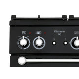 Rangemaster KCH90DFFBL/C Kitchener Black / Chrome 90cm Dual Fuel Range Cooker - product image 9