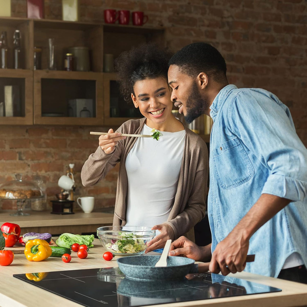 "CIARRA  CBBIH4BF 7200W 4-Zone Built-in Induction Hob with Flex Zone & Touch Control"