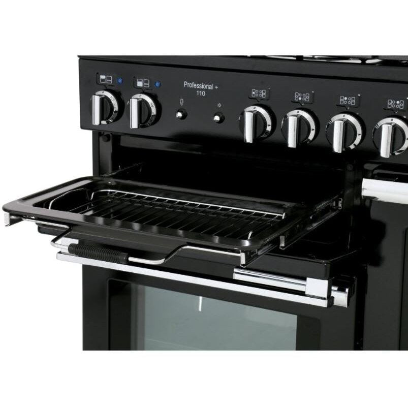 Rangemaster PROP110DFFSS/C Professional Plus Stainless Steel / Chrome 110cm Dual Fuel Range Cooker - product image 4