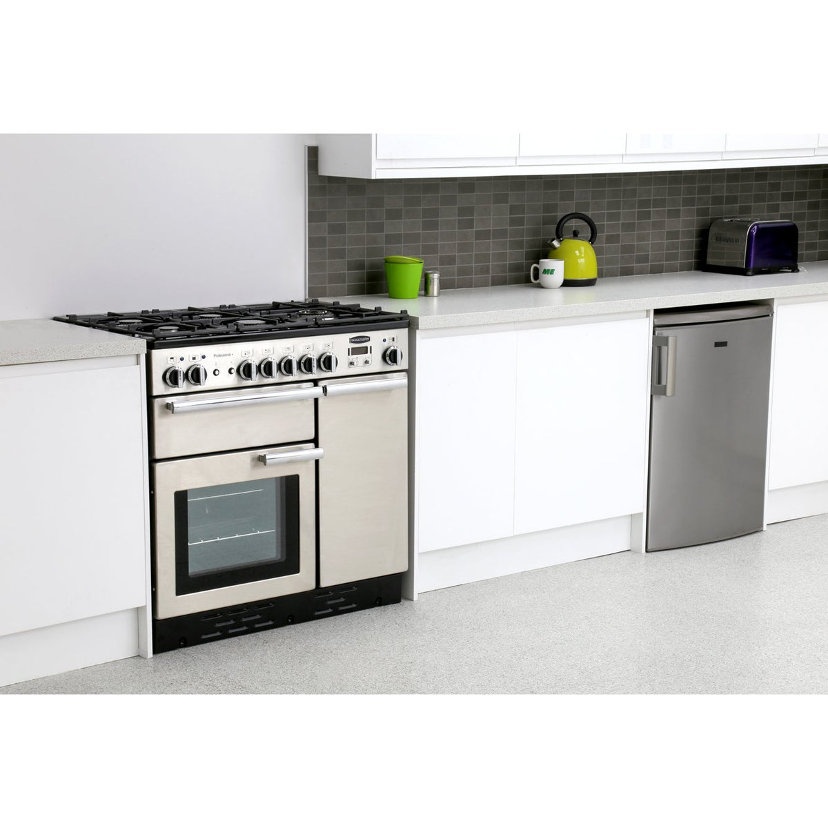 Rangemaster PROP90DFFSS/C Professional Plus Stainless Steel / Chrome 90cm Dual Fuel Range Cooker - product image 2