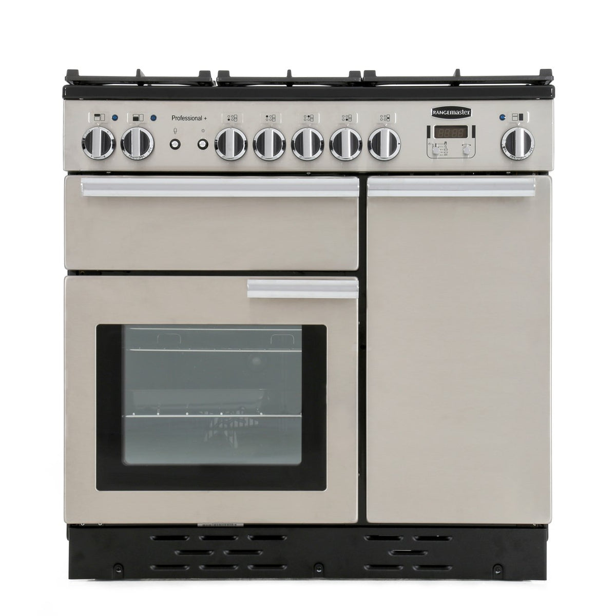 Rangemaster PROP90DFFSS/C Professional Plus Stainless Steel / Chrome 90cm Dual Fuel Range Cooker - product image 3