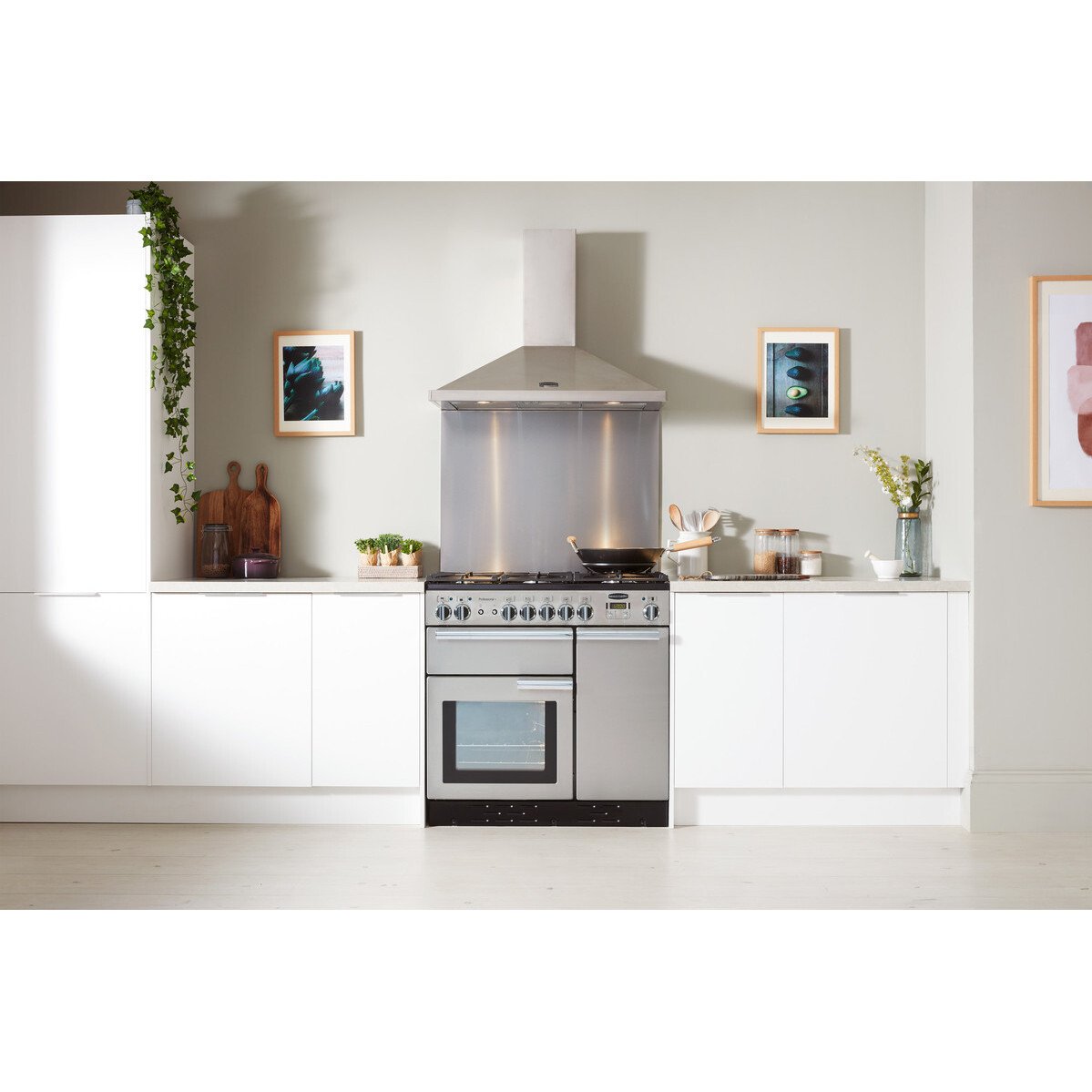 Rangemaster PROP90DFFSS/C Professional Plus Stainless Steel / Chrome 90cm Dual Fuel Range Cooker - product image 23