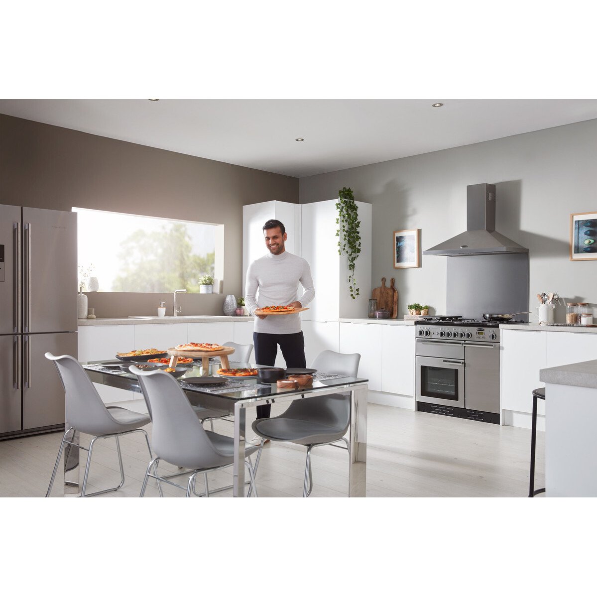 Rangemaster PROP90DFFSS/C Professional Plus Stainless Steel / Chrome 90cm Dual Fuel Range Cooker - product image 29