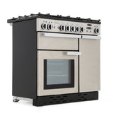 Rangemaster PROP90DFFSS/C Professional Plus Stainless Steel / Chrome 90cm Dual Fuel Range Cooker - product image 4