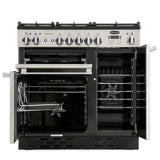 Rangemaster PROP90DFFSS/C Professional Plus Stainless Steel / Chrome 90cm Dual Fuel Range Cooker - product image 5