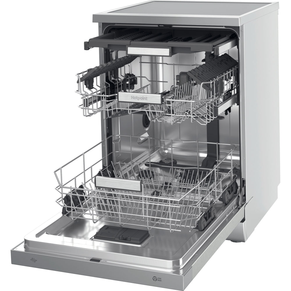 Hotpoint H7FHS51XUK Dishwasher, 15 Place Settings, Silver, B Rated - image 12