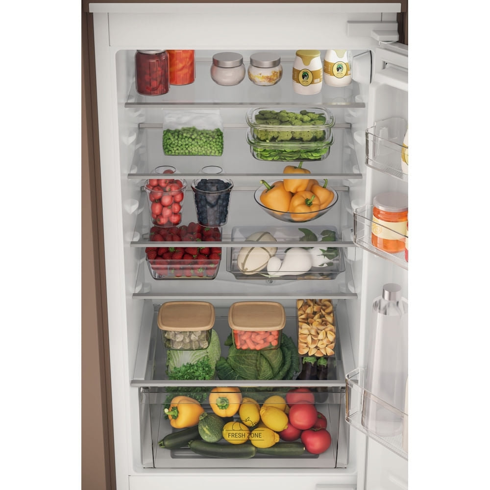 Hotpoint HTC18D011A1 Low Frost Integrated Fridge Freezer, Sliding Hinge, 70/30, White, E Rated - image 7