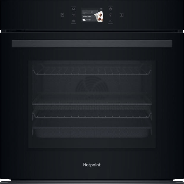 Hotpoint HOI98PT2SBUK Built-In Electric Single Oven with Pyrolytic Cleaning, Black, A+ Rated - image 1