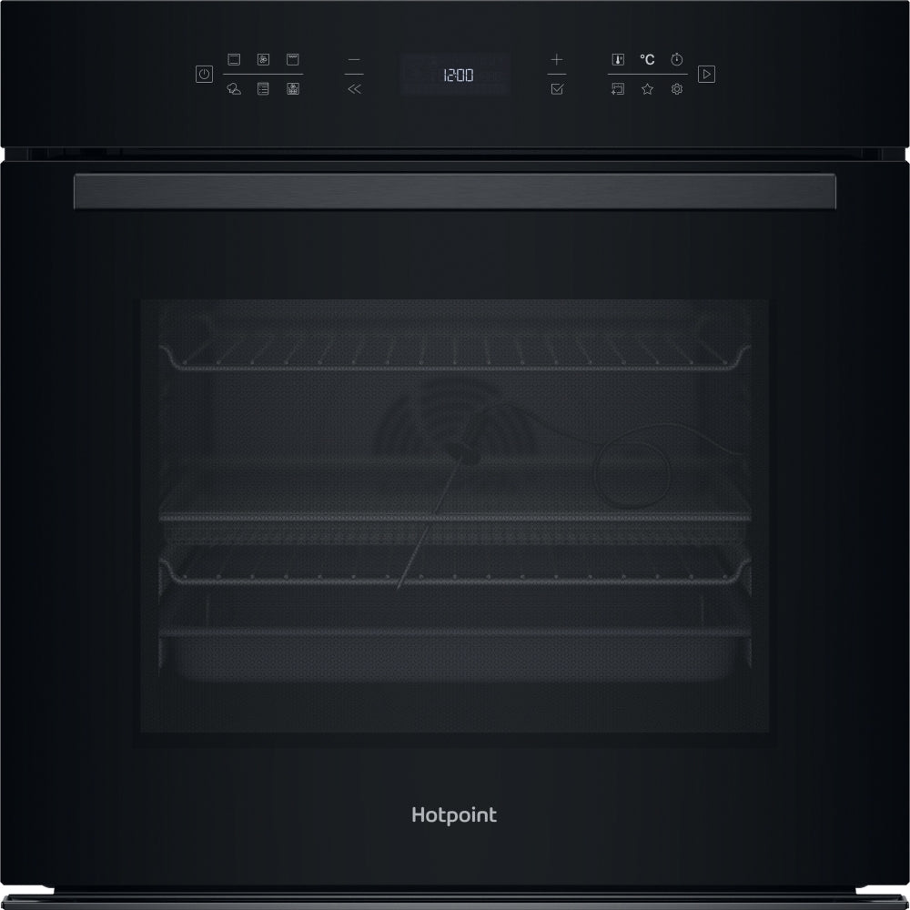 Hotpoint HOI68PPT2SBUK Built-In Electric Single Oven with Pyrolytic Cleaning, Black, A+ Rated - image 1