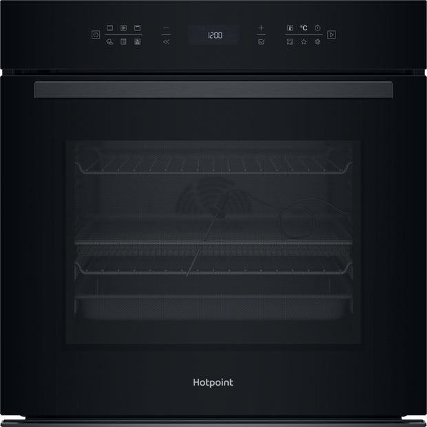 Hotpoint HOI68PPT2SBUK Built-In Electric Single Oven with Pyrolytic Cleaning, Black, A+ Rated - image 1