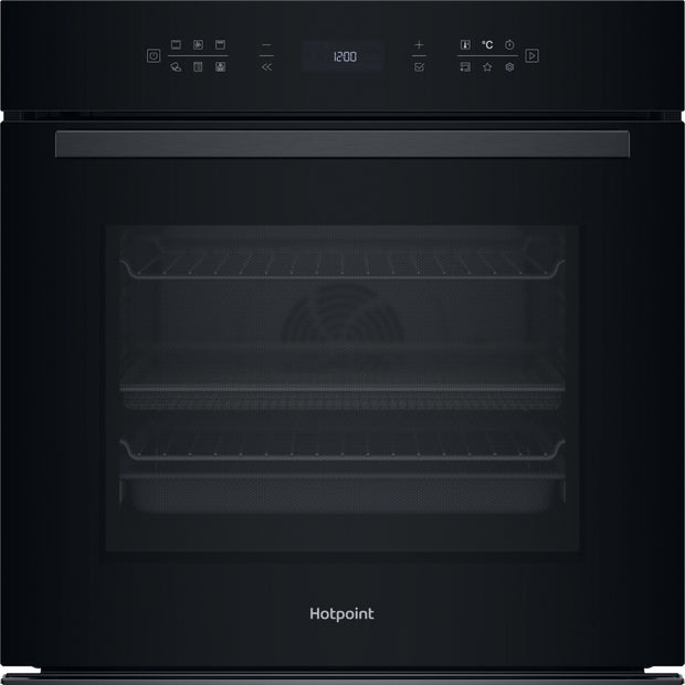 Hotpoint HOI68PT1SBUK Built-In Electric Single Oven with Pyrolytic Cleaning, Black, A+ Rated - image 1