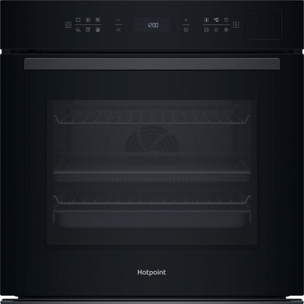 Hotpoint HOI6A8PT1SBUK Built-In Electric Single Oven with Pyrolytic Cleaning, Black, A+ Rated - image 1