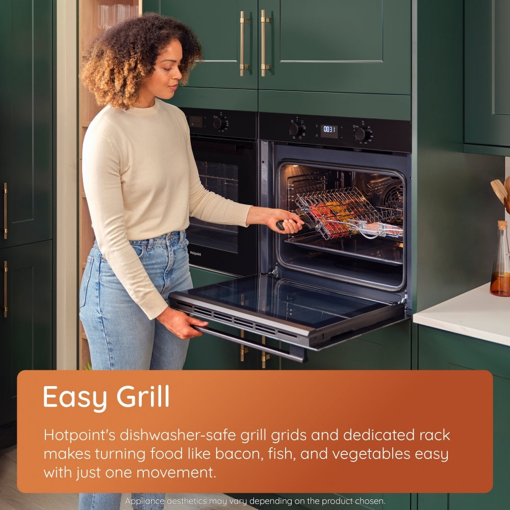 Hotpoint HOEU25CZXUK Built-In Electric Single Oven, Stainless Steel, A Rated - image 7