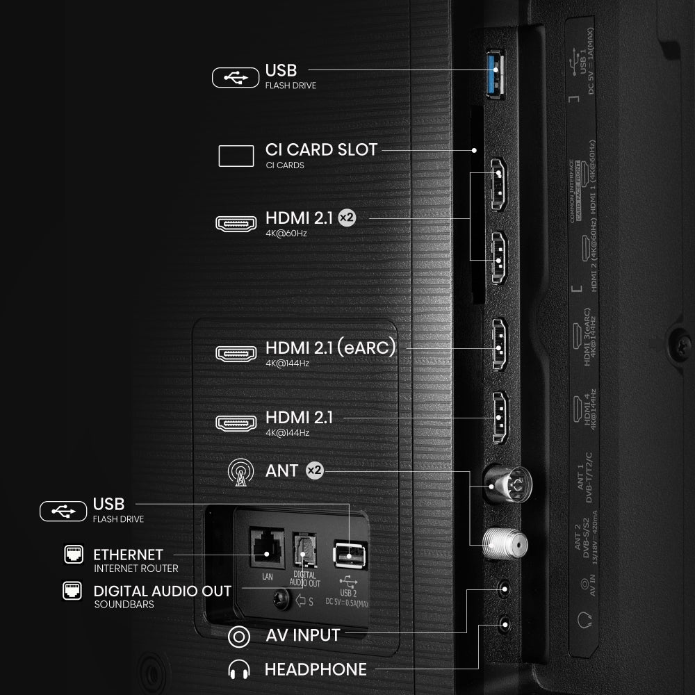 Hisense 85E78QTUK PRO 85" QLED Smart Television - product image 13