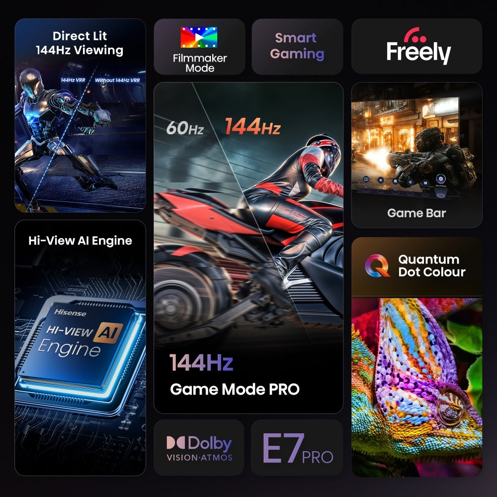 Hisense 85E78QTUK PRO 85" QLED Smart Television - product image 5