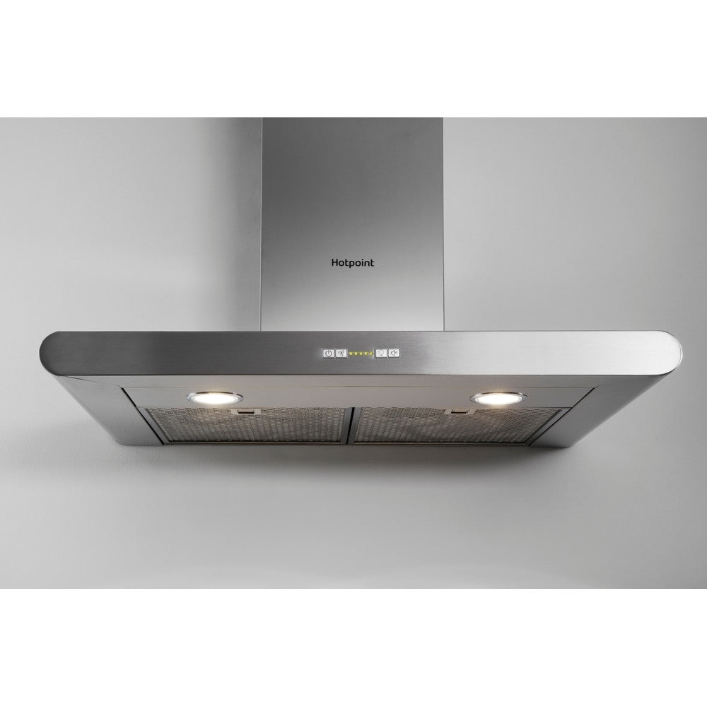 Hotpoint PHC7.7FLBIX 70cm Chimney Cooker Hood, Stainless Steel, B Rated - image 1
