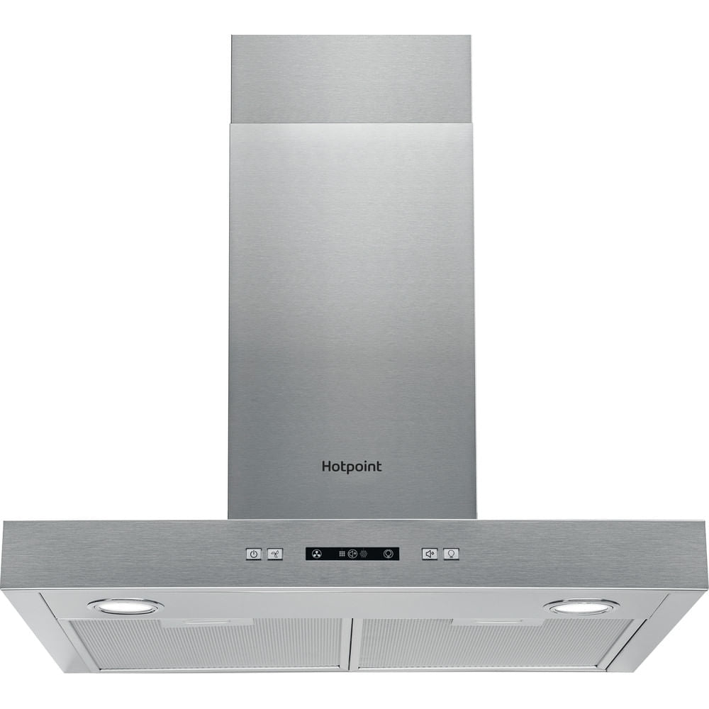 Hotpoint PHBS6.7FLLIX 60cm Chimney Cooker Hood, Stainless Steel, B Rated - image 1