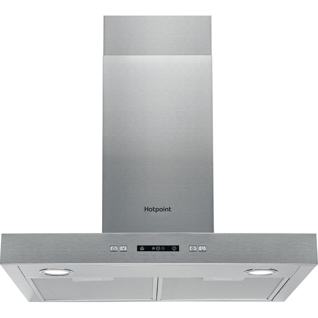 Hotpoint PHBS6.7FLLIX 60cm Chimney Cooker Hood, Stainless Steel, B Rated - image 1
